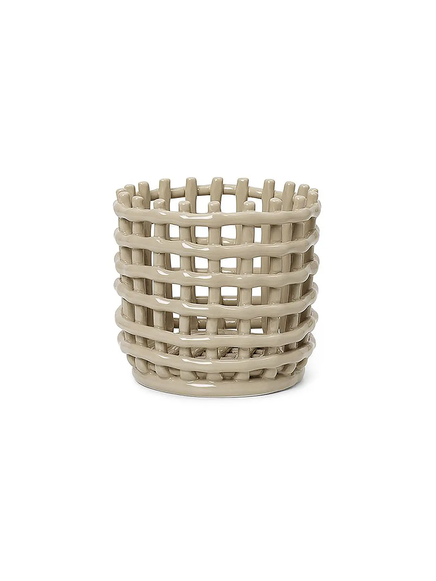 FERM LIVING | Keramik Korb Small Cashmere | 